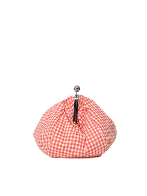 Borsa Pasticcino Bag WKABETA Large in cotone vichy Arancio WEEKEND MAX MARA | 2615511084600002